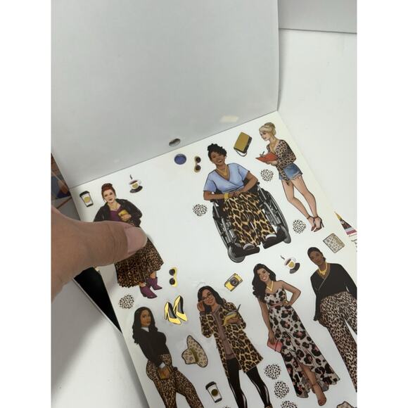 2 Craft Smith Capitol Chic Designs Plans Goals + Animal Print Work Sticker Book - Picture 5 of 5